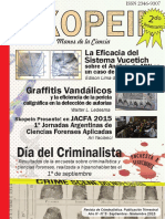 Articulo Skopein - Graffitis Vandálicos y La Eficiencia de La Pericia Caligráfica en La Detección de Autorías PDF