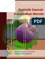 Statistik Daerah Kecamatan Mendo Barat 2016