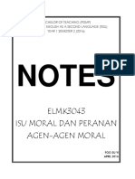 Elmk3043 Isu Moral Dan Peranan Agen Agen Moral