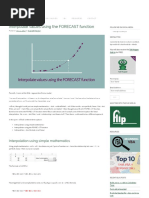 Interpolate Values Using The FORECAST Function - Excel Off The Grid