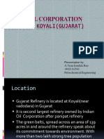 Indian Oil Corporation Limited - Koyali (Gujarat) : Presentation by A.Venu Kondala Rao 14021A2541 Petrochemical Engineering