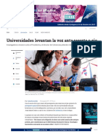 2- Carta de Universidades Sobre Recorte de Presupuesto en Ciencia - ELTIEMPO