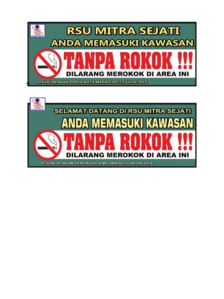 Kawasan Tanpa Rokok Utk Spanduk | PDF