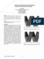 The Determination of Tape Helix Cold Test Parameters Using Fourier and Convolution Techniques