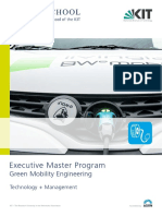 Executive Master Program: Green Mobility Engineering