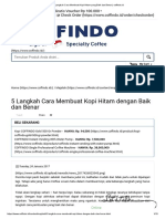 5 Langkah Cara Membuat Kopi Hitam Yang Baik Dan Benar - Coffindo