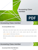 Accessing Data Member of Class