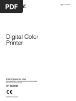 Manual Book Printer Warna Volution GE Sony UP 25MD