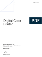 Manual Book Printer Warna Volution GE Sony UP 25MD