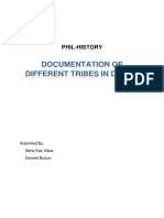 Documentation of Different Tribes in Davao: Phil-History