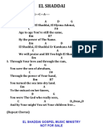 El Shaddai Chords PDF