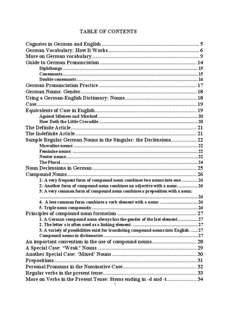 German Grammar - HDS GrammarExplanations | PDF | Grammatical Gender | Verb