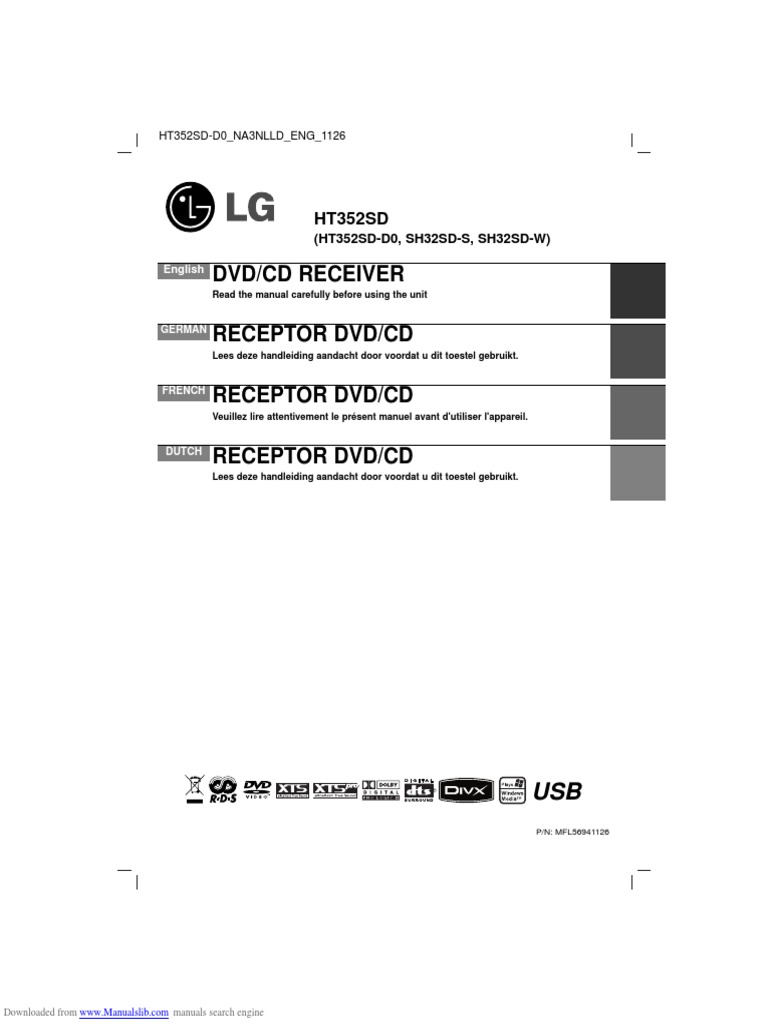 LG DVD User Manual PDF Usb Flash Drive Loudspeaker
