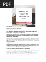 ORGANIZAÇÃO - 4 Passos Para Criar Seu Sistema de Organização