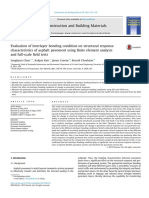 Evaluation of Interlayer Bonding Condition on Structural r 2015 Construction