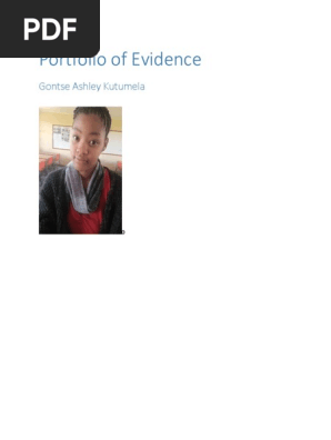 Portfolio of Evidence GONTSE ASHLEY KUTUMELA