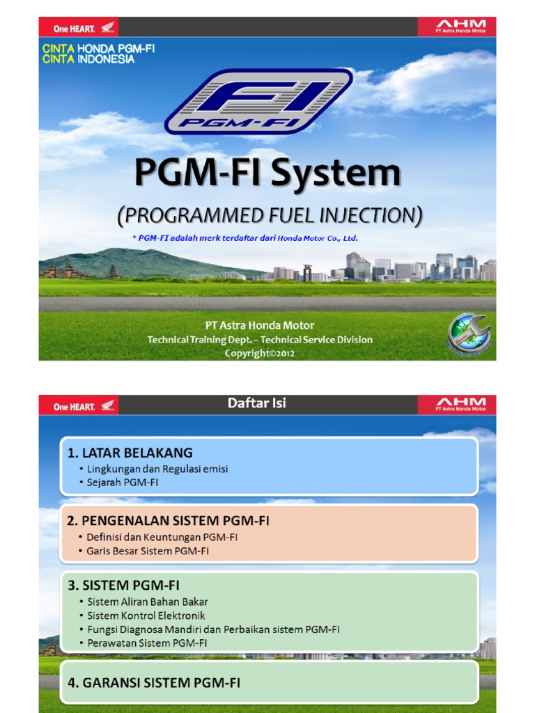 Sistem PGM-FI pada Motor Honda | PDF