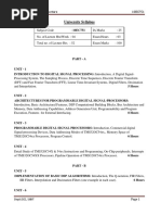 Ece Vii DSP Algorithms Architecture 10ec751 Notes