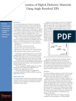 Characterization of High-K Dielectric Materials On Silicon Using Angle Resolved XPS