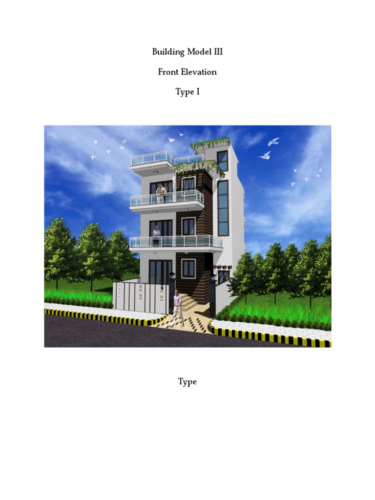 Building Model III Front Elevation Type I | PDF