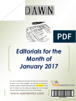 DAWN Editorials January 2017