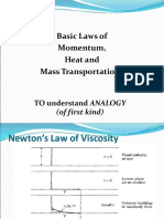 Basic Laws of Momentum, Heat and Mass Transportations: TO Understand ANALOGY