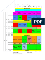 Jonathan Daley Class Schedule