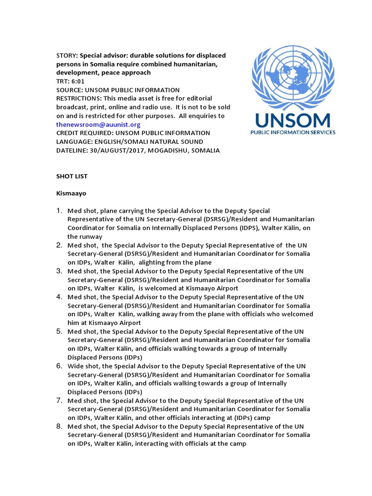 20170830-Special Advisor Durable Solutions For Displaced Persons in ...