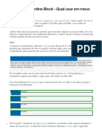 CSS Float vs Inline Block - Quando usar cada um