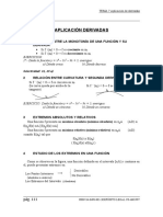 Aplicacion de Derivadas Calculo I