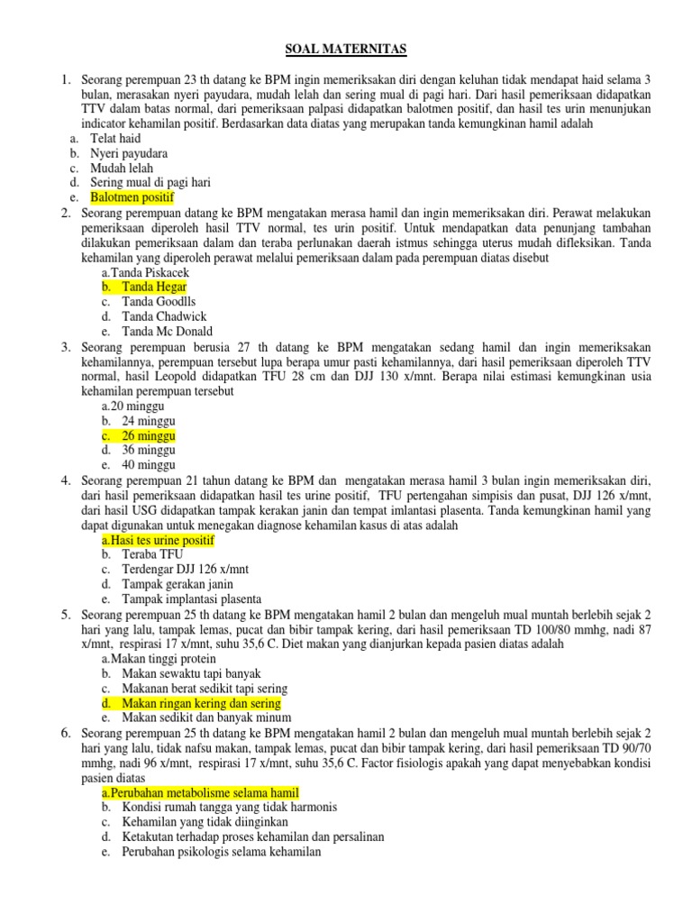 Latihan Soal Ukom 1 Docx