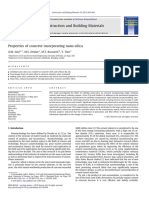 Properties of Concrete Incorporating Nano-Silica