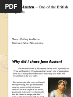 Jane Austen - One of The British Legends