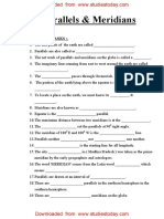 CBSE Class 5 Social Science - Parallels and Meridians