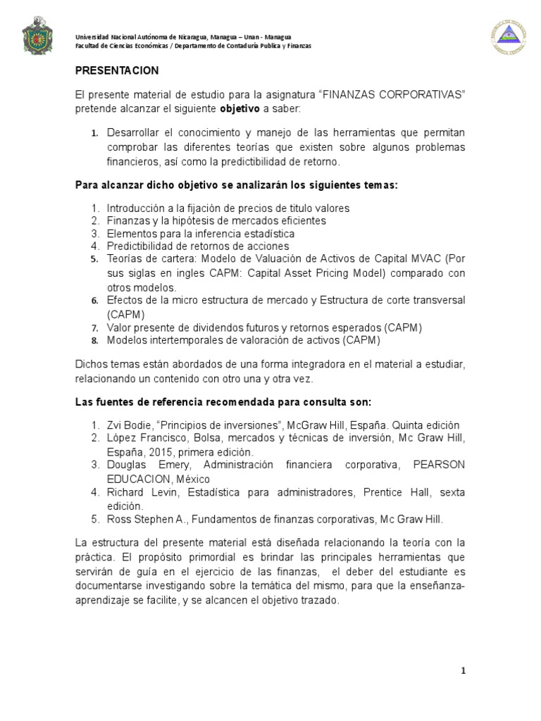 Finanzas Corporativas - 