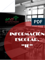 Informacion Escolar Capitulos IE