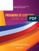 ProgramadeGob DaniloMedina 2016 2020