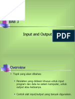 Kuliah 4 Input Output