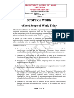 Subcontract Scope of Work