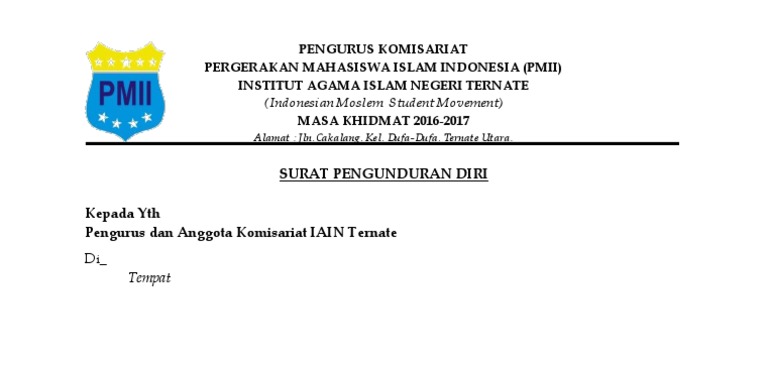 Amplop Pengunduran Diri