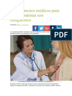 Los Exámenes Médicos para Los Contratistas Son Obligatorios