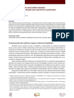 O Pensamento Das Mulheres Negras e A Lesbianidade Negra em Contexto Lusófono