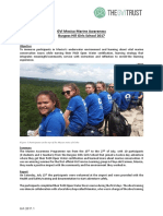 GVI Mexico Service Learning Marine Awarenes Achivement Report 2017