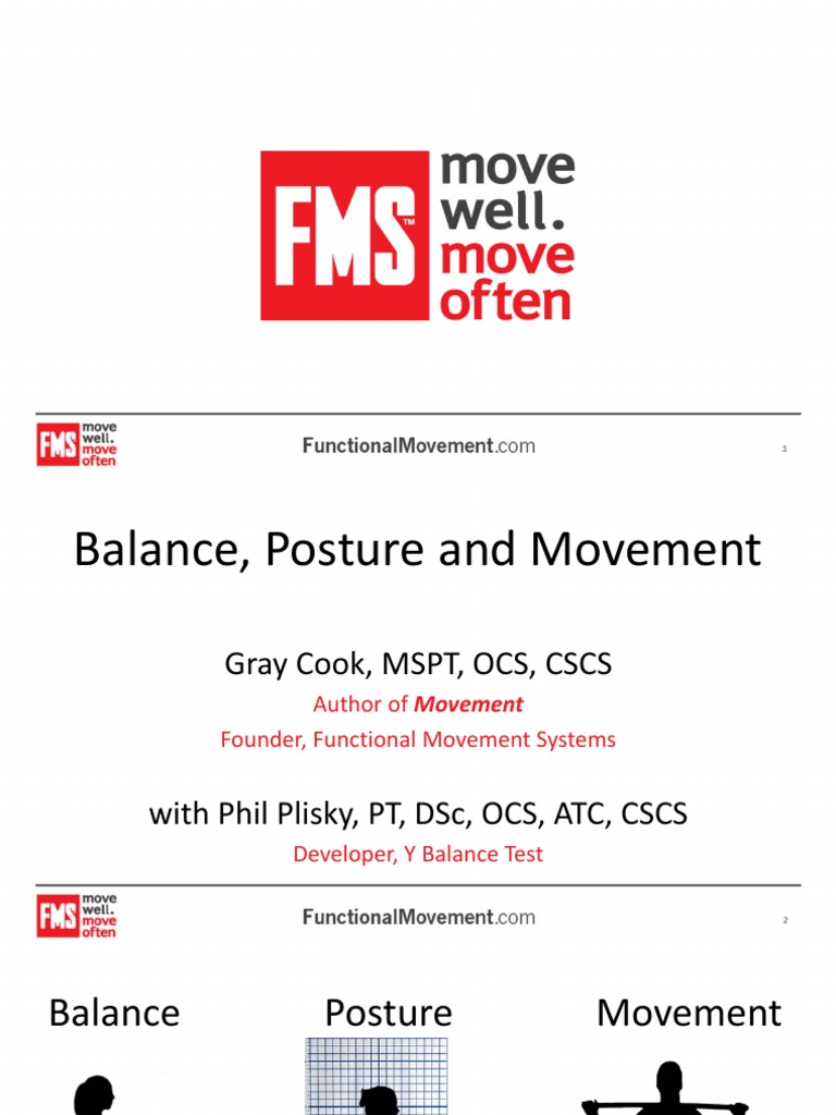 Gray Cook's Functional Movement Insights | PDF | Motor Control ...