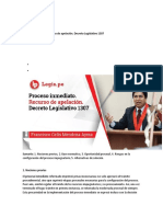 Decreto Legislativo 1307 2da Inatancia Apelacion