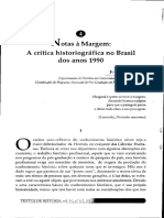 A Crítica Historiográfica No Brasil Dos Anos 1990 PDF