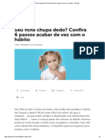 Seu Filho Chupa Dedo - Confira 6 Passos Acabar de Vez Com o Hábito - PlayKids