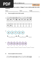 LATIHAN MATEMATIK TAHUN 1 KOMBINASI NOMBOR