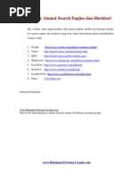 Download Daftar Alamat Search Engine Dan Direktori by Eko Priyanto SN35764965 doc pdf