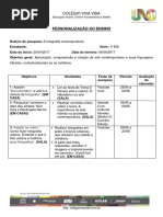 PERSONALIZAÇÃO DO ENSINO